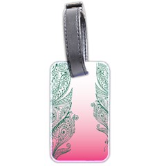 Toggle The Widget Bar Leaf Green Pink Luggage Tags (two Sides) by Mariart