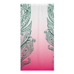 Toggle The Widget Bar Leaf Green Pink Shower Curtain 36  X 72  (stall)  by Mariart