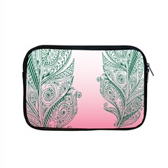 Toggle The Widget Bar Leaf Green Pink Apple Macbook Pro 15  Zipper Case