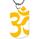 Hindu Gold Symbol (Gold) Dog Tag (One Side) Front