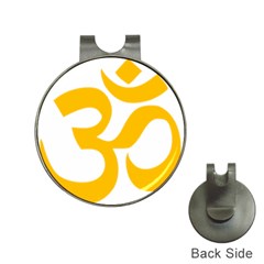 Hindu Gold Symbol (gold) Hat Clips With Golf Markers by abbeyz71