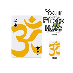 Aum Om Gold Playing Cards 54 (mini)  by abbeyz71