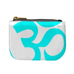 Aum Om Cyan Mini Coin Purses by abbeyz71