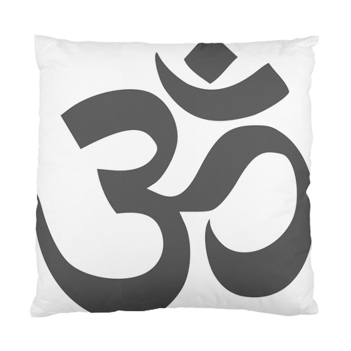 Hindu Om Symbol (Dark Gray)  Standard Cushion Case (Two Sides)