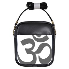 Hindu Om Symbol (dark Gray)  Girls Sling Bags by abbeyz71