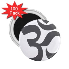 Hindu Om Symbol (dark Gray)  2 25  Magnets (100 Pack)  by abbeyz71