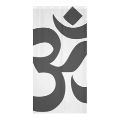 Hindu Om Symbol (dark Gray)  Shower Curtain 36  X 72  (stall)  by abbeyz71