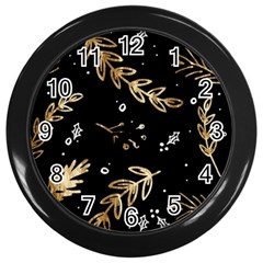 Kawaii Wallpaper Pattern Wall Clocks (black)