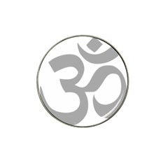 Hindu Om Symbol (light Gray) Hat Clip Ball Marker (10 Pack) by abbeyz71