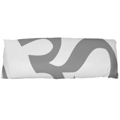 Hindu Om Symbol (light Gray) Body Pillow Case Dakimakura (two Sides) by abbeyz71