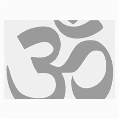 Hindu Om Symbol (light Gray) Large Glasses Cloth by abbeyz71