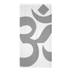 Hindu Om Symbol (light Gray) Shower Curtain 36  X 72  (stall)  by abbeyz71