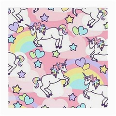 Unicorn Rainbow Medium Glasses Cloth (2-side) by Nexatart