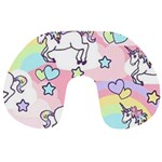 Unicorn Rainbow Travel Neck Pillows Back