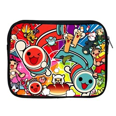 Cute Doodles Wallpaper Background Apple Ipad 2/3/4 Zipper Cases by Nexatart