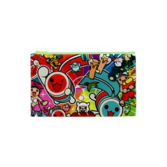 Cute Doodles Wallpaper Background Cosmetic Bag (xs) by Nexatart