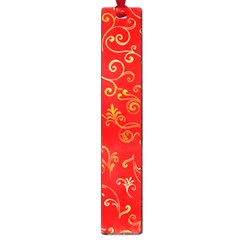 Golden Swrils Pattern Background Large Book Marks by Nexatart