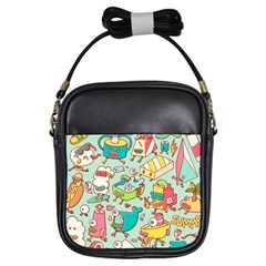 Summer Up Pattern Girls Sling Bags