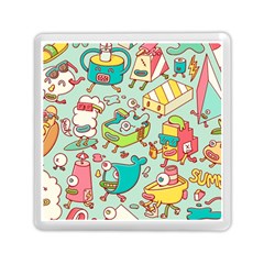 Summer Up Pattern Memory Card Reader (square)  by Nexatart