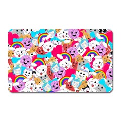 Cute Cartoon Pattern Magnet (rectangular) by Nexatart