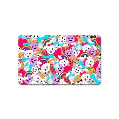 Cute Cartoon Pattern Magnet (name Card) by Nexatart