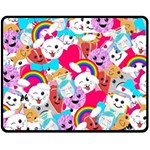 Cute Cartoon Pattern Fleece Blanket (Medium)  60 x50  Blanket Front