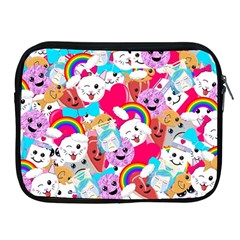 Cute Cartoon Pattern Apple Ipad 2/3/4 Zipper Cases