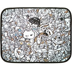 Cute Doodles Fleece Blanket (mini)