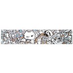 Cute Doodles Flano Scarf (Small) Front