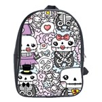 Kawaii Graffiti And Cute Doodles School Bags (XL)  Front