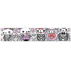 Kawaii Graffiti And Cute Doodles Flano Scarf (large) by Nexatart