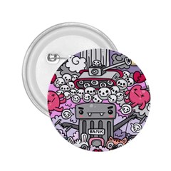 0 Sad War Kawaii Doodle 2.25  Buttons