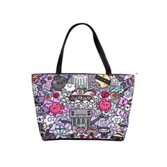 0 Sad War Kawaii Doodle Shoulder Handbags