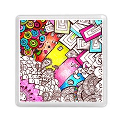 Beautiful Colorful Doodle Memory Card Reader (square)  by Nexatart