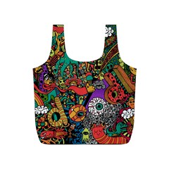 Monsters Colorful Doodle Full Print Recycle Bags (s) 