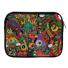 Monsters Colorful Doodle Apple Ipad 2/3/4 Zipper Cases by Nexatart