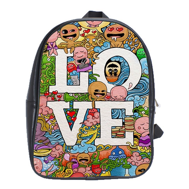 Doodle Art Love Doodles School Bags (XL) 