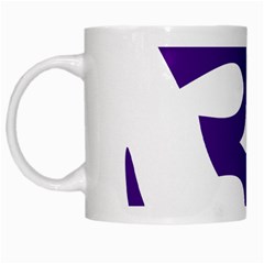 Hindu Om Symbol (purple) White Mugs by abbeyz71
