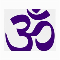 Hindu Om Symbol (purple) Small Glasses Cloth by abbeyz71