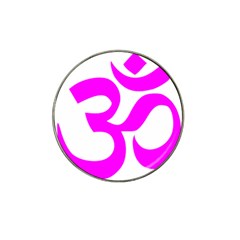 Hindu Om Symbol (magenta) Hat Clip Ball Marker by abbeyz71