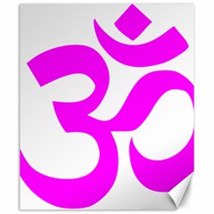 Hindu Om Symbol (magenta) Canvas 20  X 24   by abbeyz71