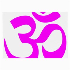 Hindu Om Symbol (magenta) Large Glasses Cloth by abbeyz71