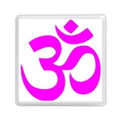 Hindu Om Symbol (magenta) Memory Card Reader (square) 