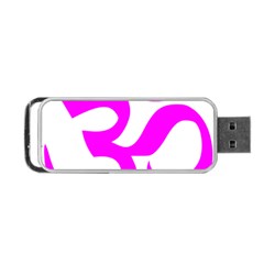 Hindu Om Symbol (magenta) Portable Usb Flash (two Sides) by abbeyz71