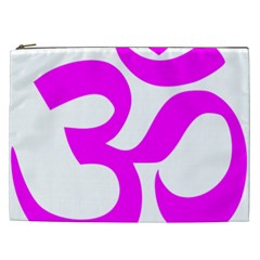 Hindu Om Symbol (magenta) Cosmetic Bag (xxl) 