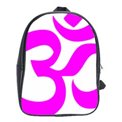 Hindu Om Symbol (magenta) School Bags (xl) 