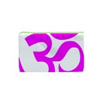 Hindu Om Symbol (Magenta) Cosmetic Bag (XS) Front