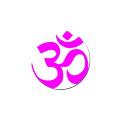 Hindu Om Symbol (magenta) Golf Ball Marker (10 Pack)