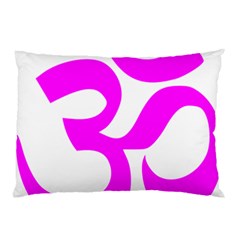 Hindu Om Symbol (magenta) Pillow Case by abbeyz71