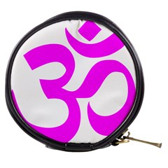 Hindu Om Symbol (magenta) Mini Makeup Bags